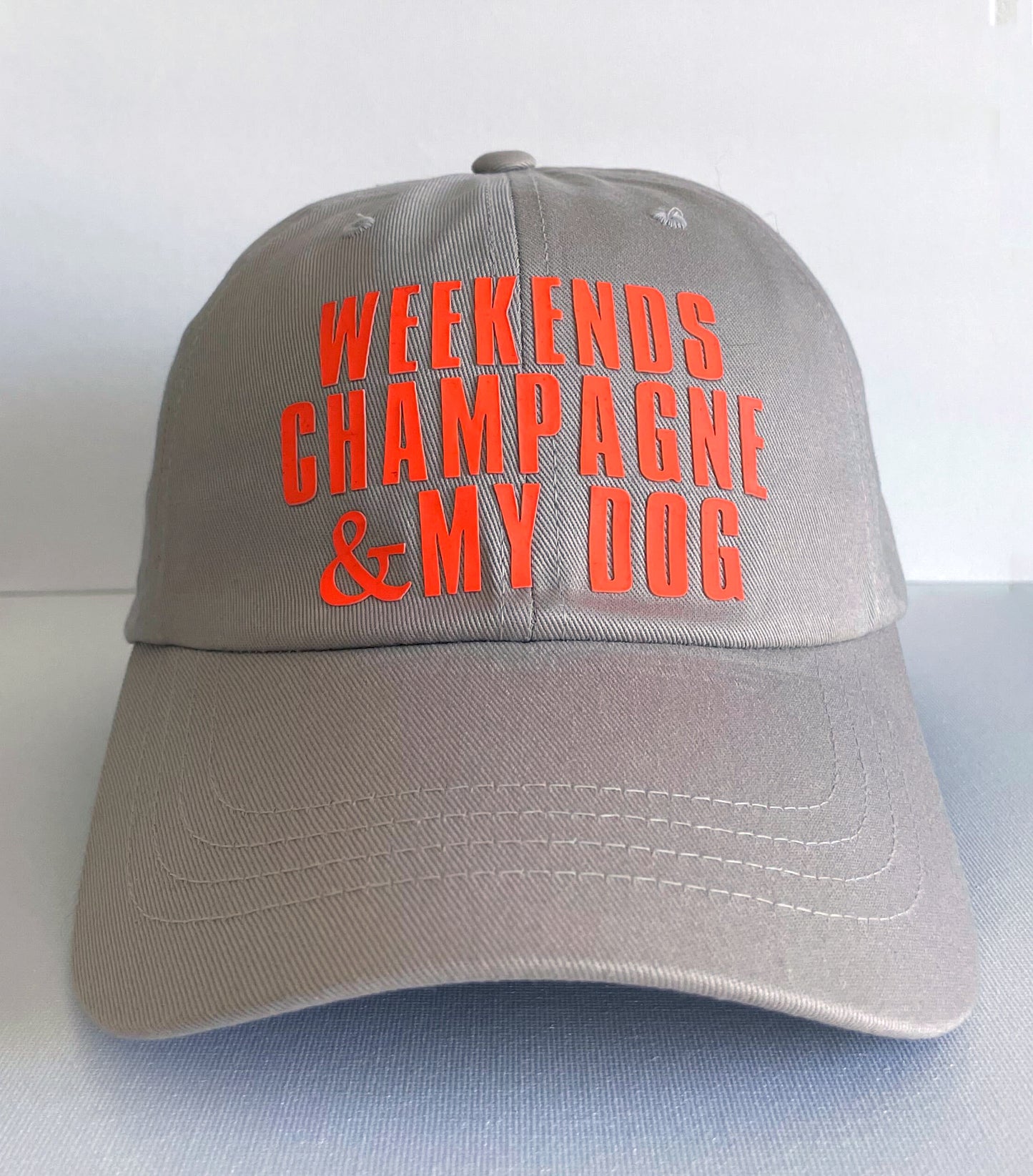 Ambeezy’s Organic LA Cap - Weekends Champagne & My Dog (Beige)